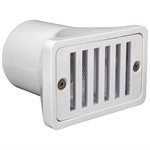 Pentair Gutter Drain and Grate, 2" x 4", White
