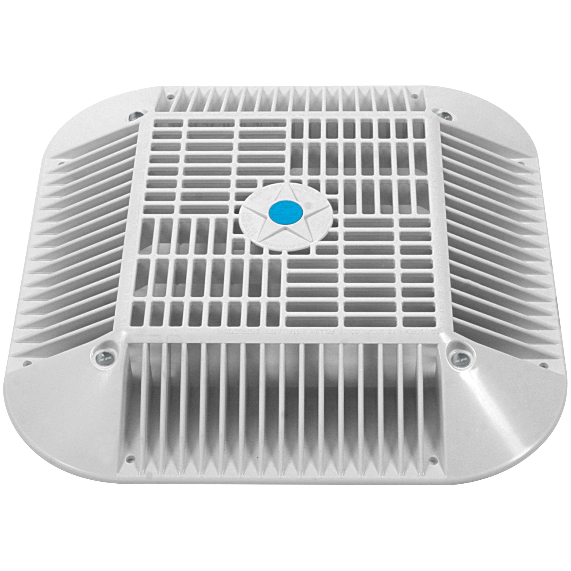 AquaStar Universal Series VGBA Anti-Entrapment Suction Outlet Cover and Frame, 14" x 14", White