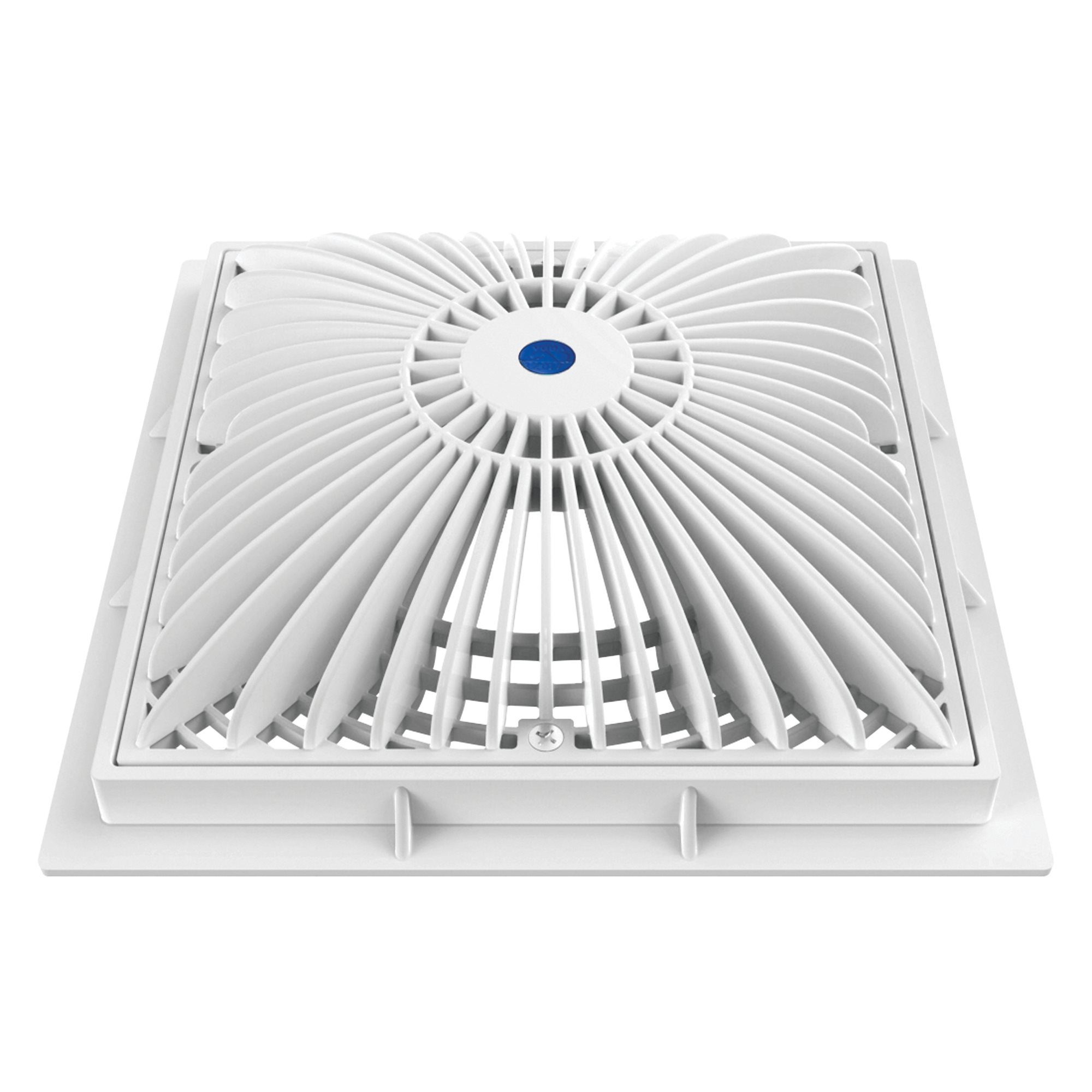 Aquastar 9MF101 Moflow Suction Outlet Cover with Mud Frame, 9 in. Square, White