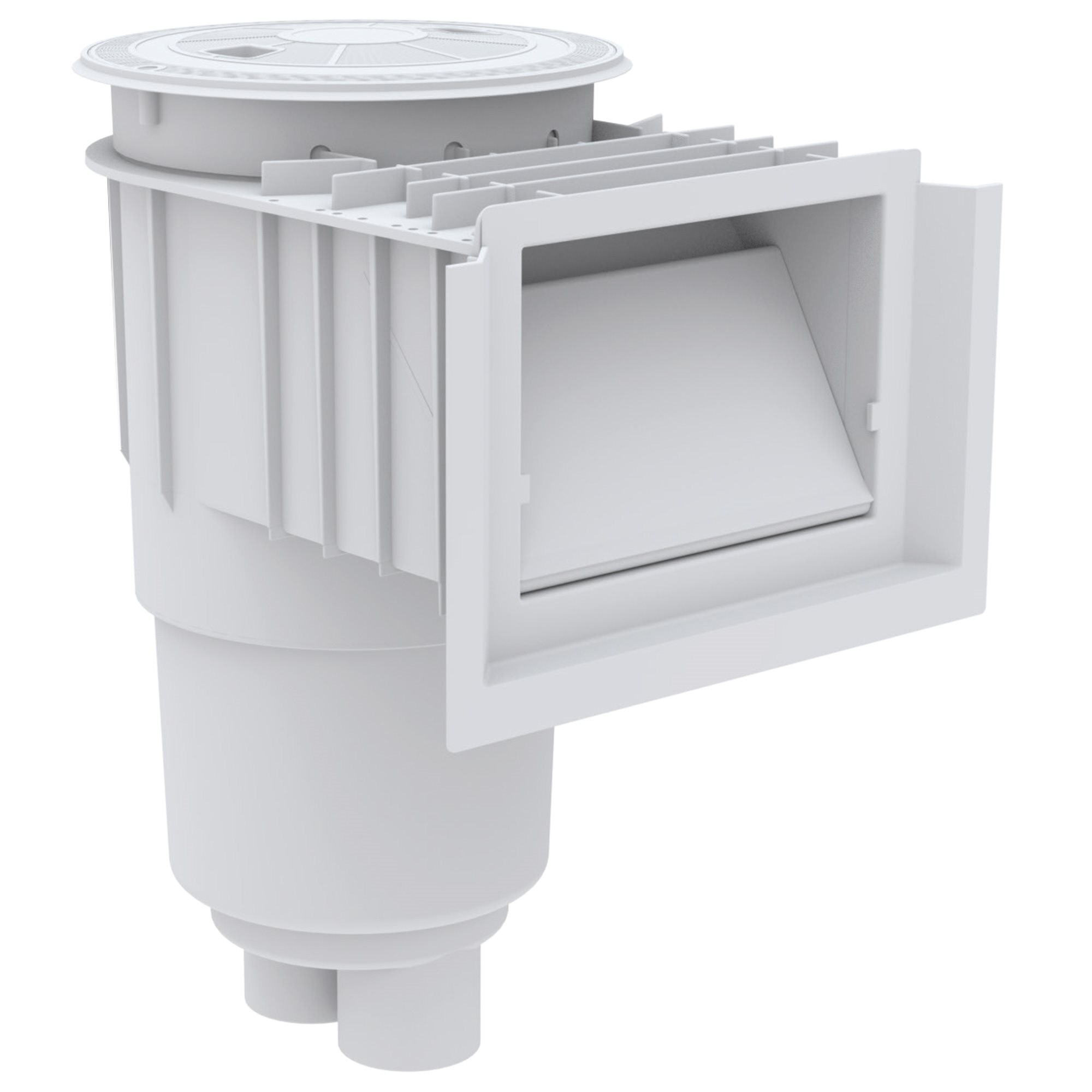 AquaStar FlowStar Skimmer, Water Stop Face, White