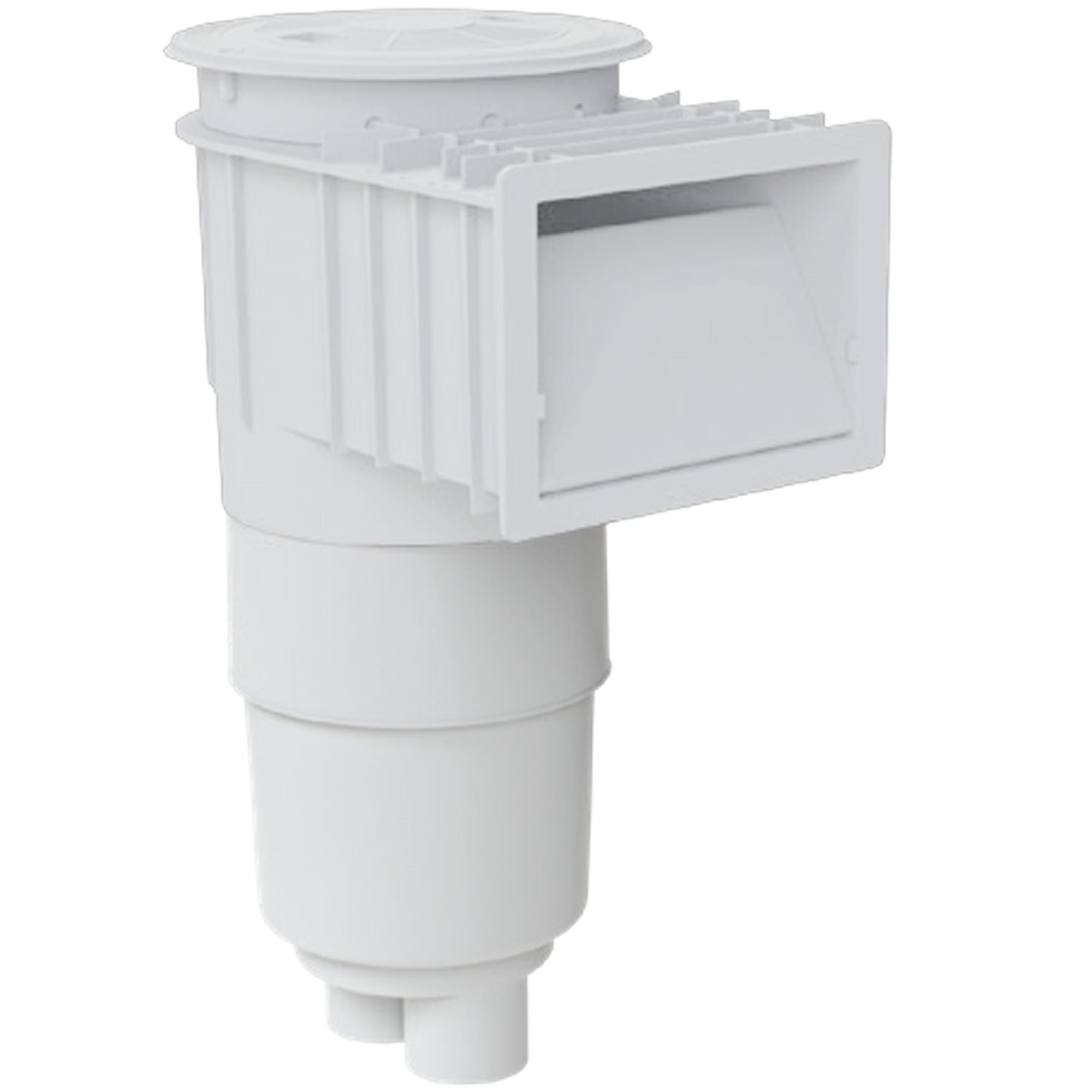 AquaStar FlowStar Skimmer, Flush Face with 9" Ultra Basket, White