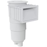 AquaStar FlowStar Skimmer, Flush Face with 9" Ultra Basket, White