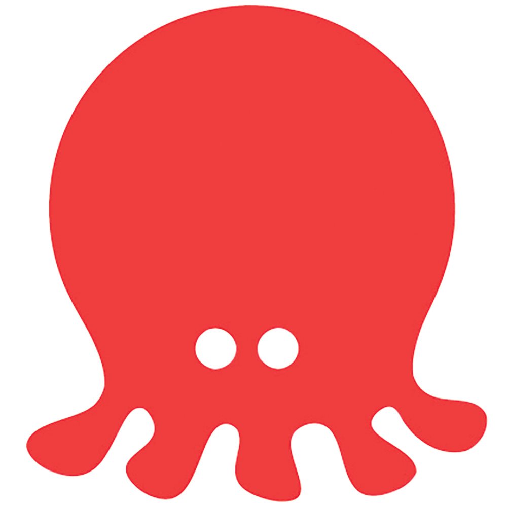 Foam Play Raft, Octopus, Red