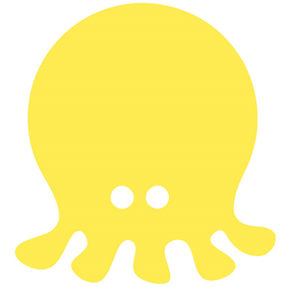 Foam Play Raft, Octopus, Yellow