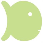 Foam Play Raft, Fish, Lime Green