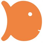 Foam Play Raft, Fish, Orange