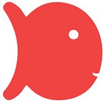 Foam Play Raft, Fish, Red