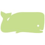 Foam Play Raft, Whale, Lime Green