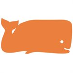 Foam Play Raft, Whale, Orange