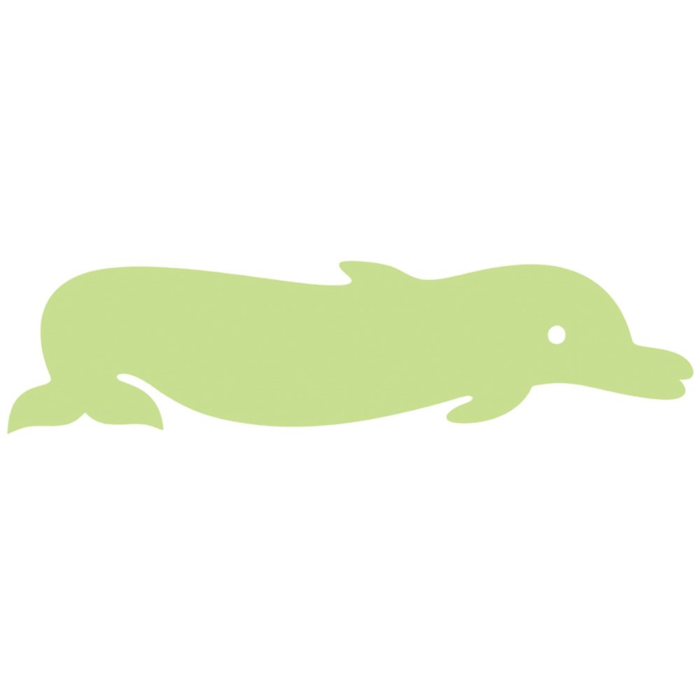 Foam Play Raft, Dolphin, Lime Green