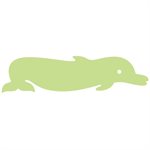 Foam Play Raft, Dolphin, Lime Green