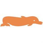 Foam Play Raft, Dolphin, Orange