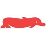 Foam Play Raft, Dolphin, Red