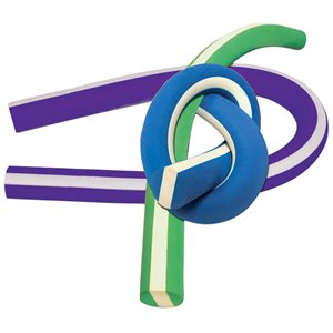 Deluxe Round EVA Foam Noodle, 60 inch x 2.75 inch, Case of 12 Assorted