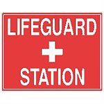 Tailwind Sign 24 X 18 LIFEGUARD + STATION
