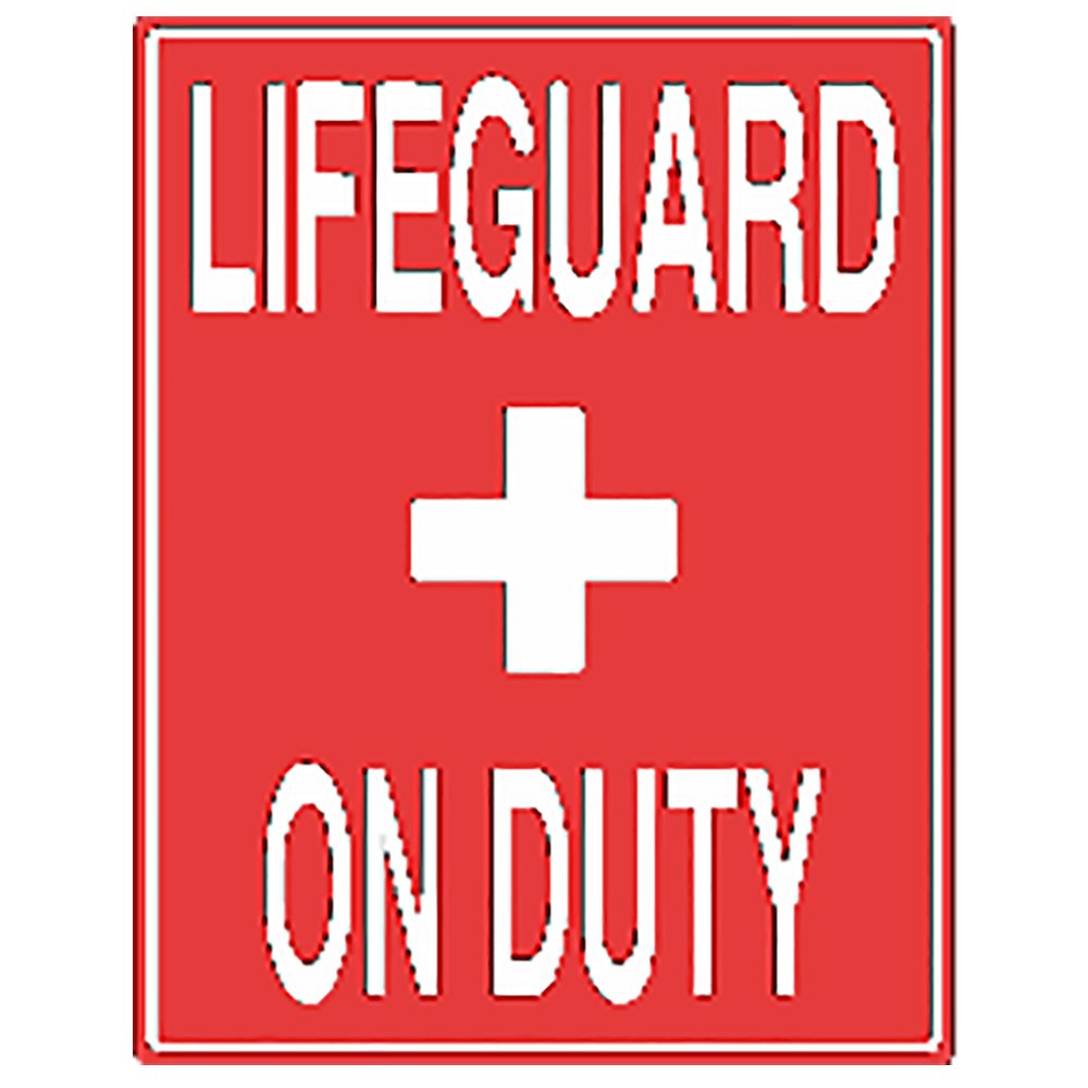 Tailwind Sign 18 X 24 LIFEGUARD + ON DUTY