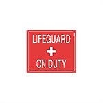 Tailwind Sign 12 X 10 LIFEGUARD + ON DUTY