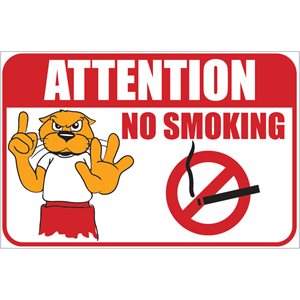 Sign - No Smoking 12" x 18"
