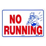 Sign - No Running 12" x 18"
