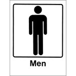 Sign - Men 9" x 12"