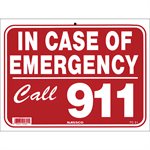 Sign - In Case of Emergency 9" x 12"