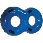 Tube Pro Waterpark Tube, 44" Double Transparent Blue, Overlap Seam