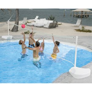 WaterVolly Portable Volleyball Set with Aluminum Posts