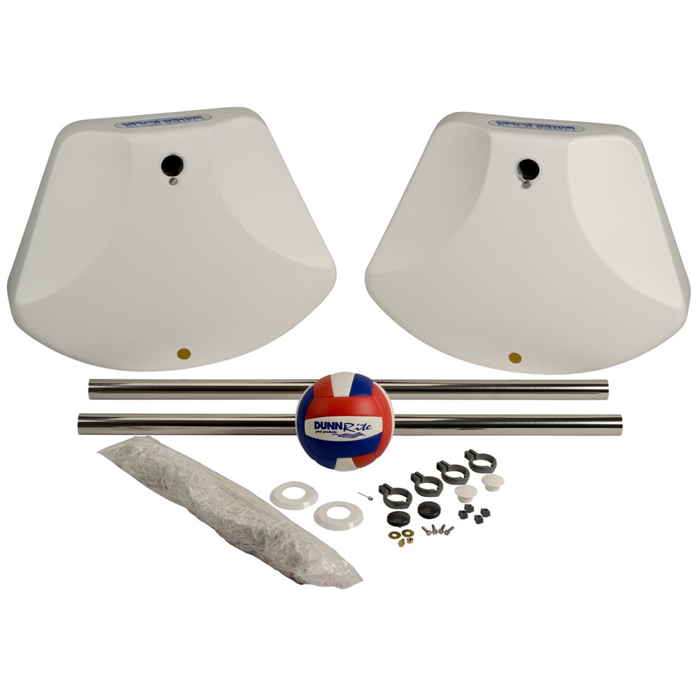 WaterVolly Portable Volleyball Set with Stainless Steel Posts