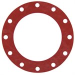 Valve / Flange Gasket, Red Rubber, 10"