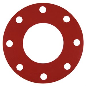 Valve / Flange Gasket, Red Rubber, 4"