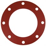 Valve / Flange Gasket, Red Rubber, 8"