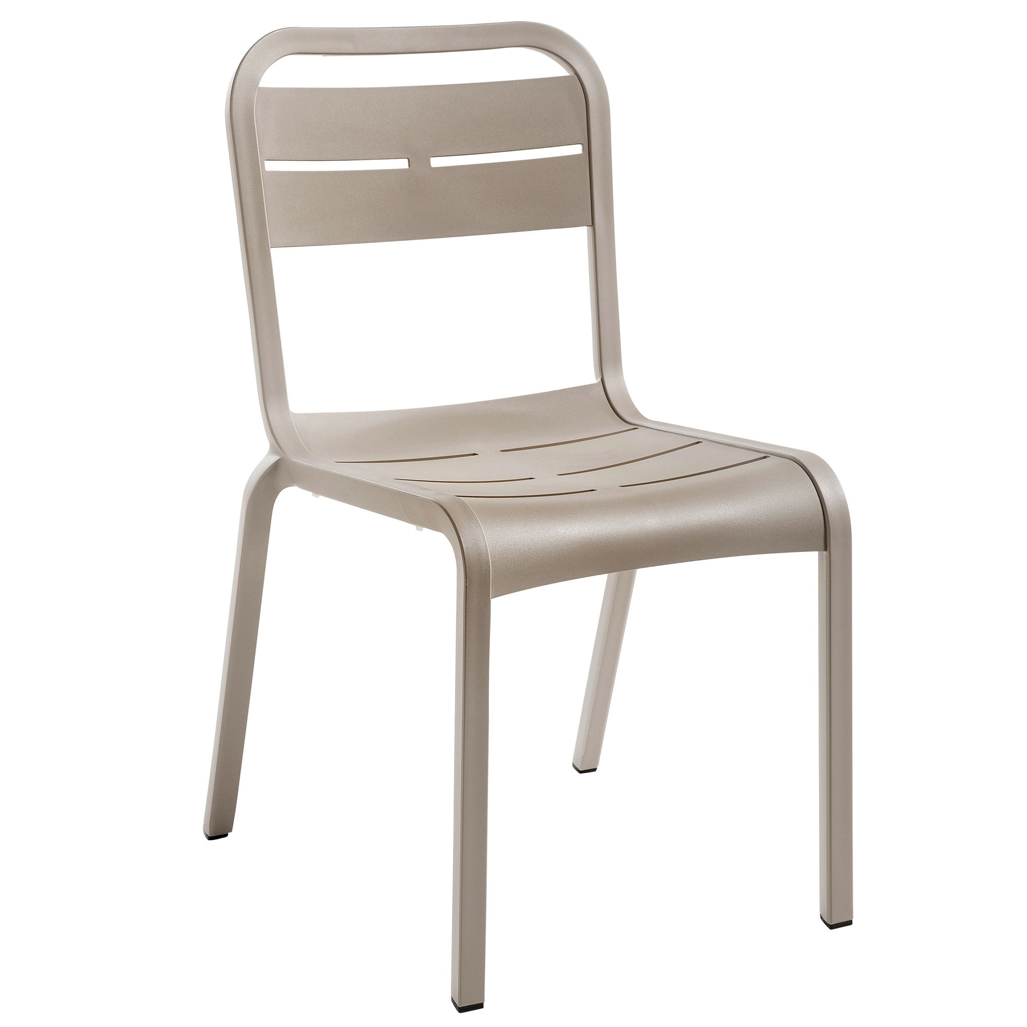 Cannes Stacking Sidechair, French Taupe, Case of 4