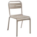 Cannes Stacking Sidechair, French Taupe, Case of 4