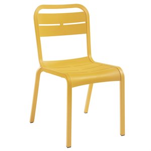 Cannes Stacking Sidechair, Yellow, Case of 18