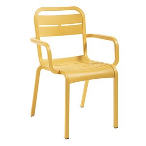 Cannes Stacking Armchair, Yellow, Case of 16
