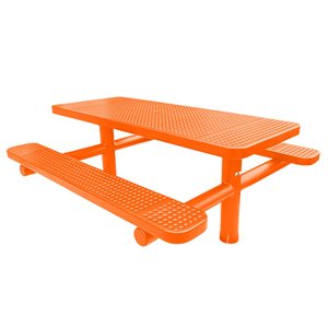 Premier Polysteel 6 ft Rectangular Table, Double Pedestal, Direct Bury