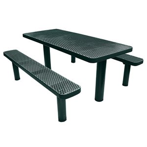 Premier Polysteel 6 ft Rectangular Table, Multi Pedestal, Direct Bury