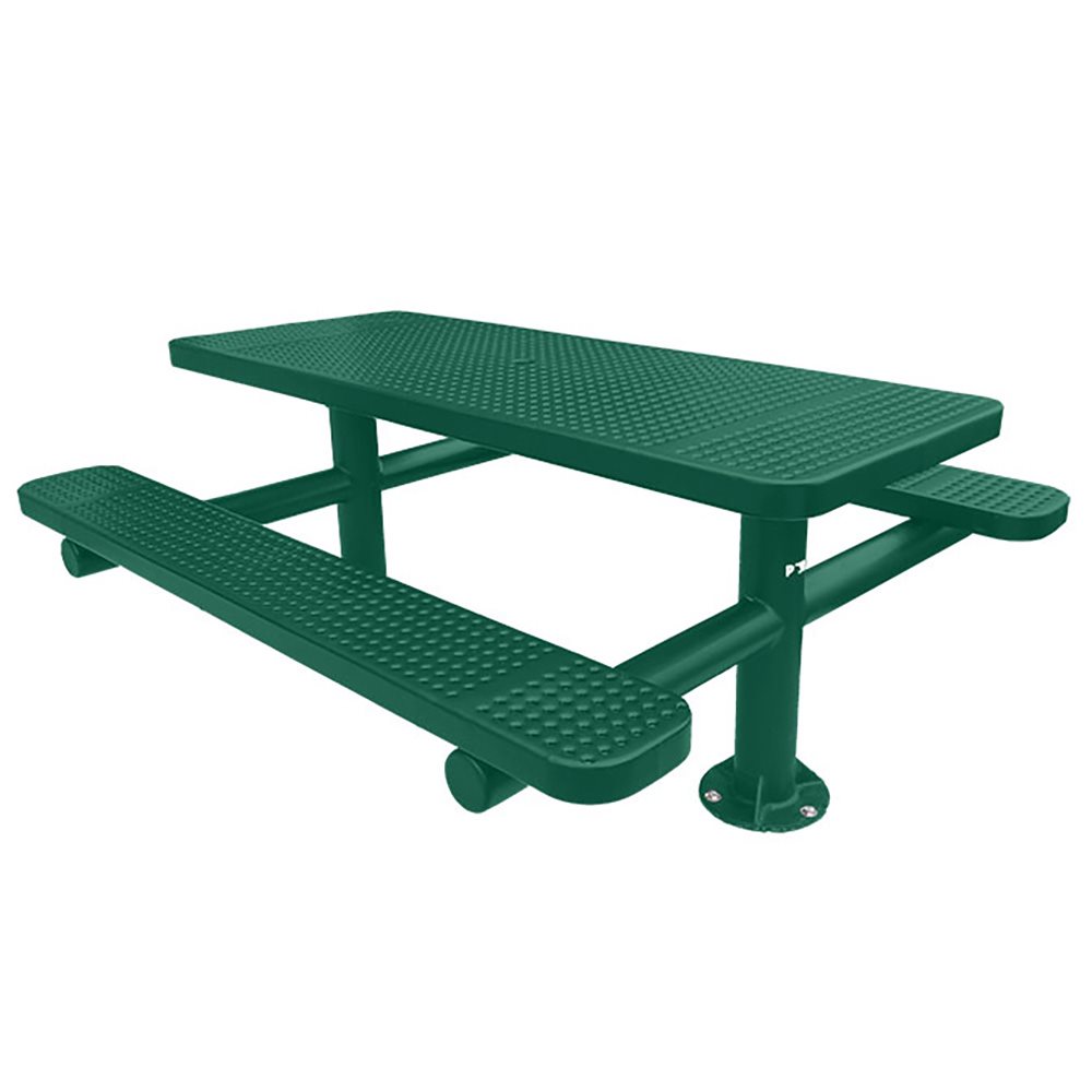 Premier Polysteel 6 ft Rectangular Table, Double Pedestal, Surface Mount