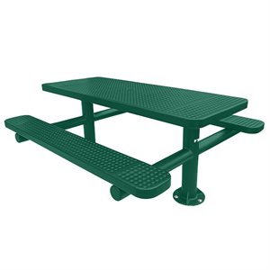 Premier Polysteel 6 ft Rectangular Table, Double Pedestal, Surface Mount