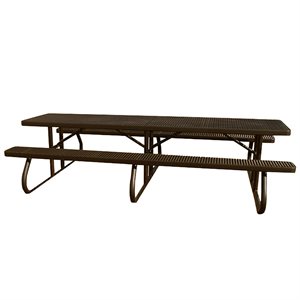Premier Polysteel 10 ft Rectangular Table, Free Standing, without Umbrella Hole