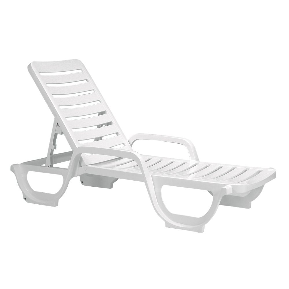 Bahia Chaise Lounge, White, Case of 18
