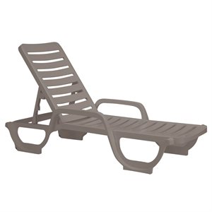 Bahia Chaise Lounge, French Taupe, Case of 18