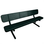 Premier Polysteel Champion Bench, 4 ft, with Backrest