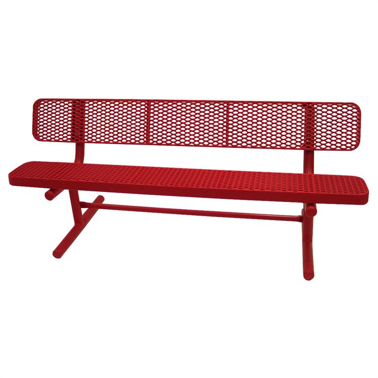 Premier Polysteel Champion Bench, 6 ft, with Backrest