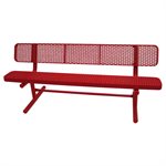 Premier Polysteel Champion Bench, 6 ft, with Backrest