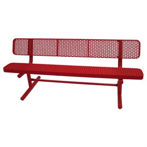 Premier Polysteel Champion Bench, 6 ft, with Backrest
