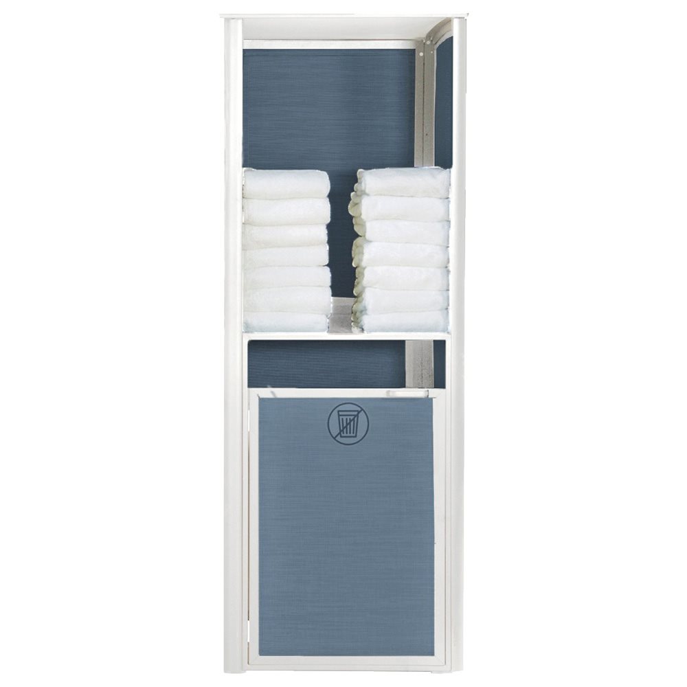 Sunset Towel Valet, Single Unit, Madras Blue / Glacier White