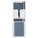 Sunset Towel Valet, Single Unit, Madras Blue / Glacier White