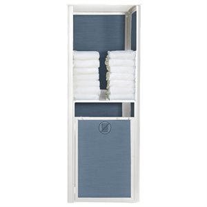 Sunset Towel Valet, Single Unit, Madras Blue / Glacier White