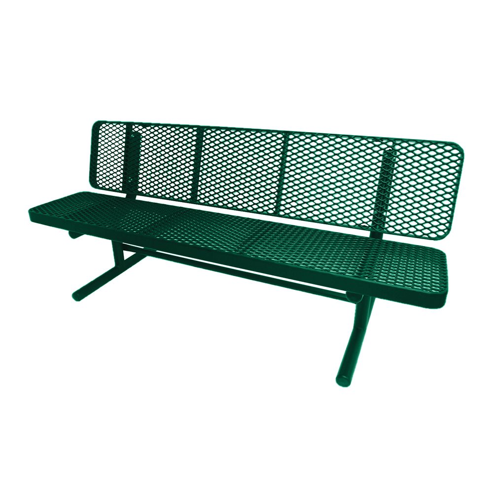 Premier Polysteel Champion Supreme Bench, 4 ft, with Backrest